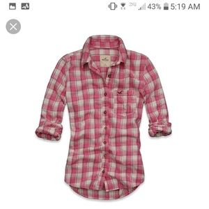 Hollister button up flannel original photos too